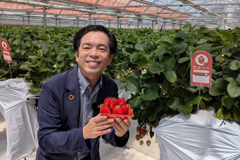 白木農園でいちご狩り
